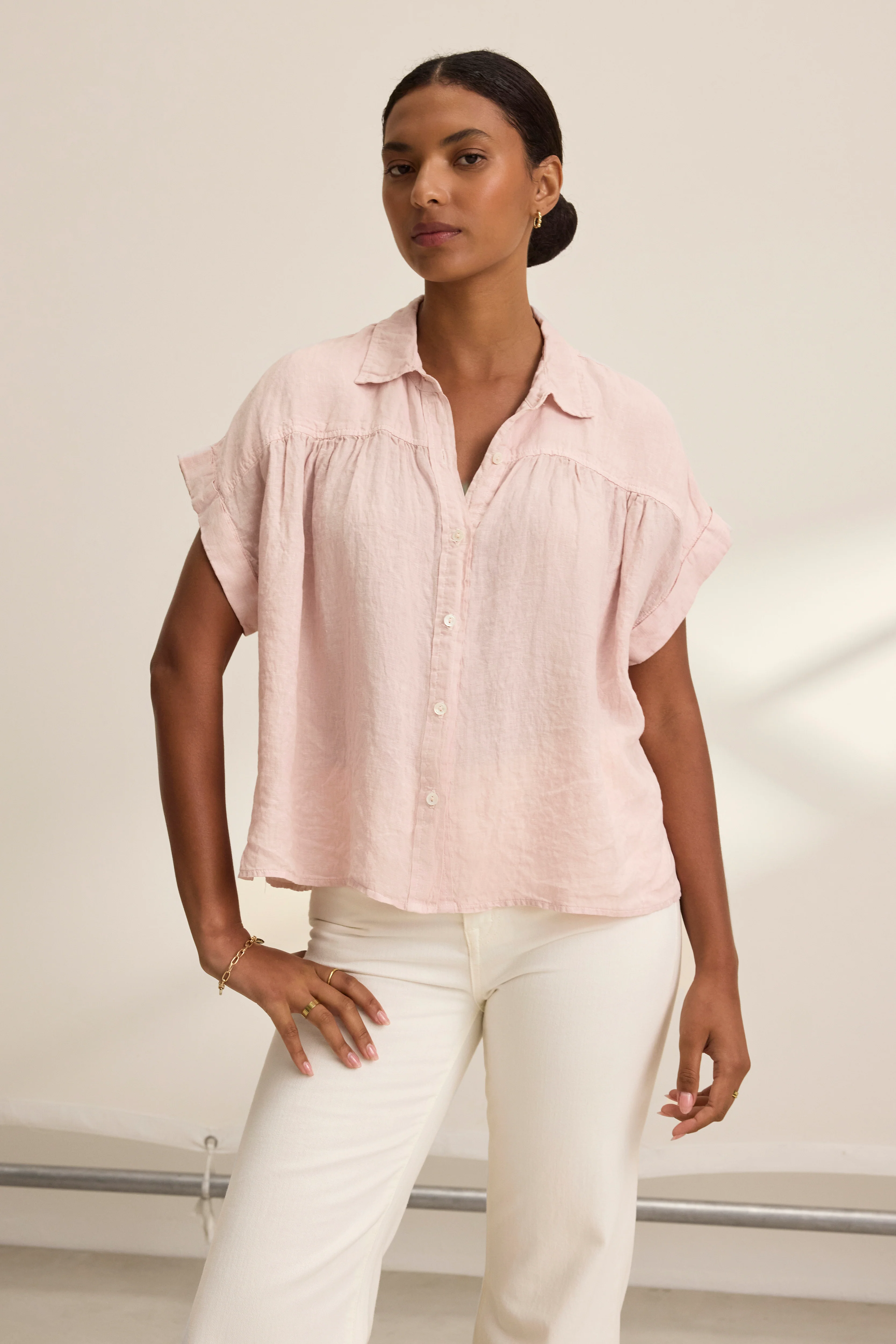 ARIA LINEN TOP IN TUTU - Image 4